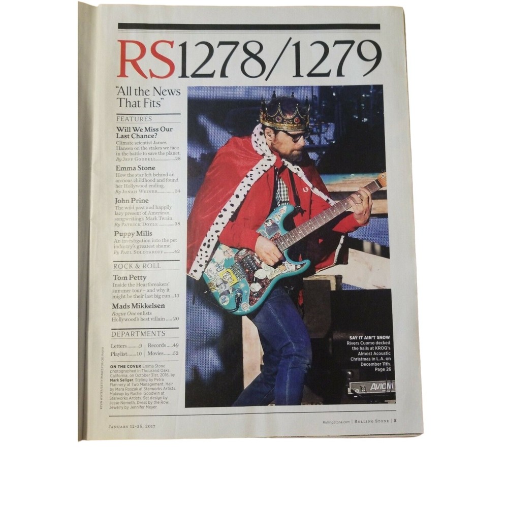 4/$25  EMMA STONE: A Star Is Born; Rolling Stone   January 2017 - Picture 2 of 8